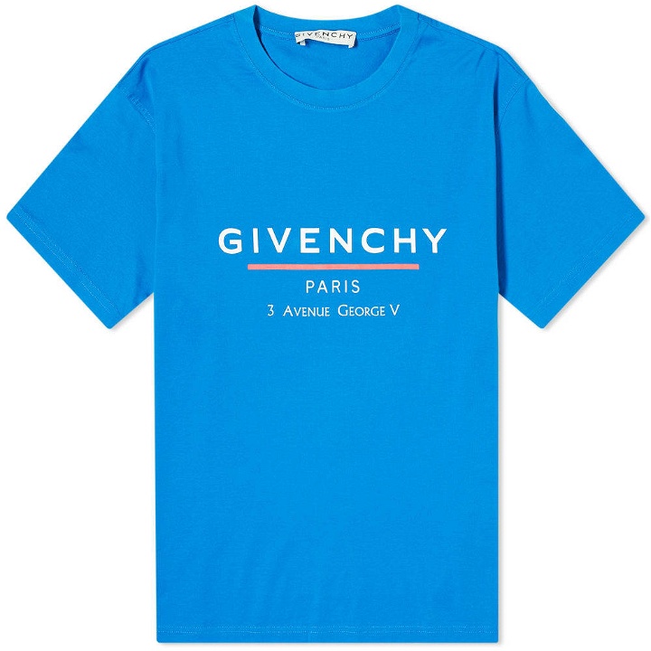 Photo: Givenchy Oversized Address Logo Tee