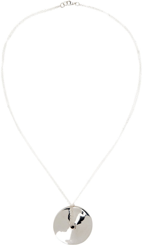 Photo: AGMES Silver Double Chain Cora Necklace
