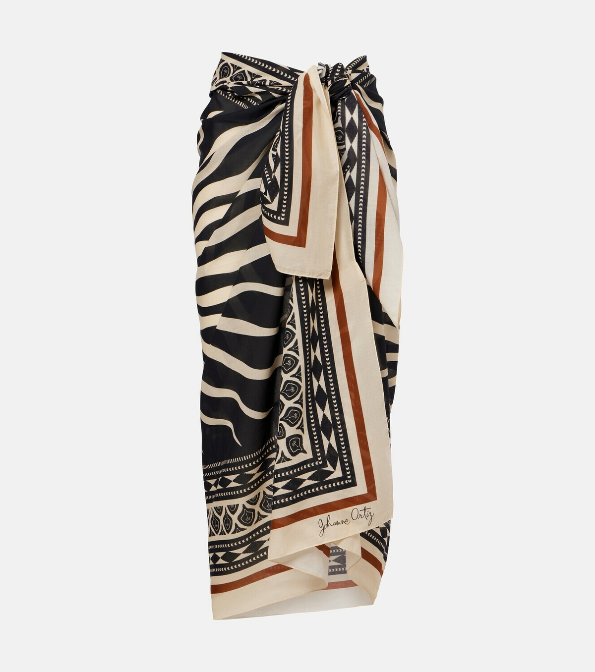 Johanna Ortiz Printed cotton beach cover-up