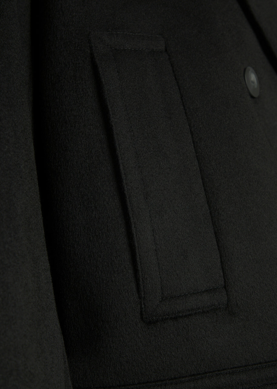 Joseph Weston Wool and Cashmere-blend Trench Jacket Black