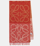 Loewe Anagram alpaca-blend scarf
