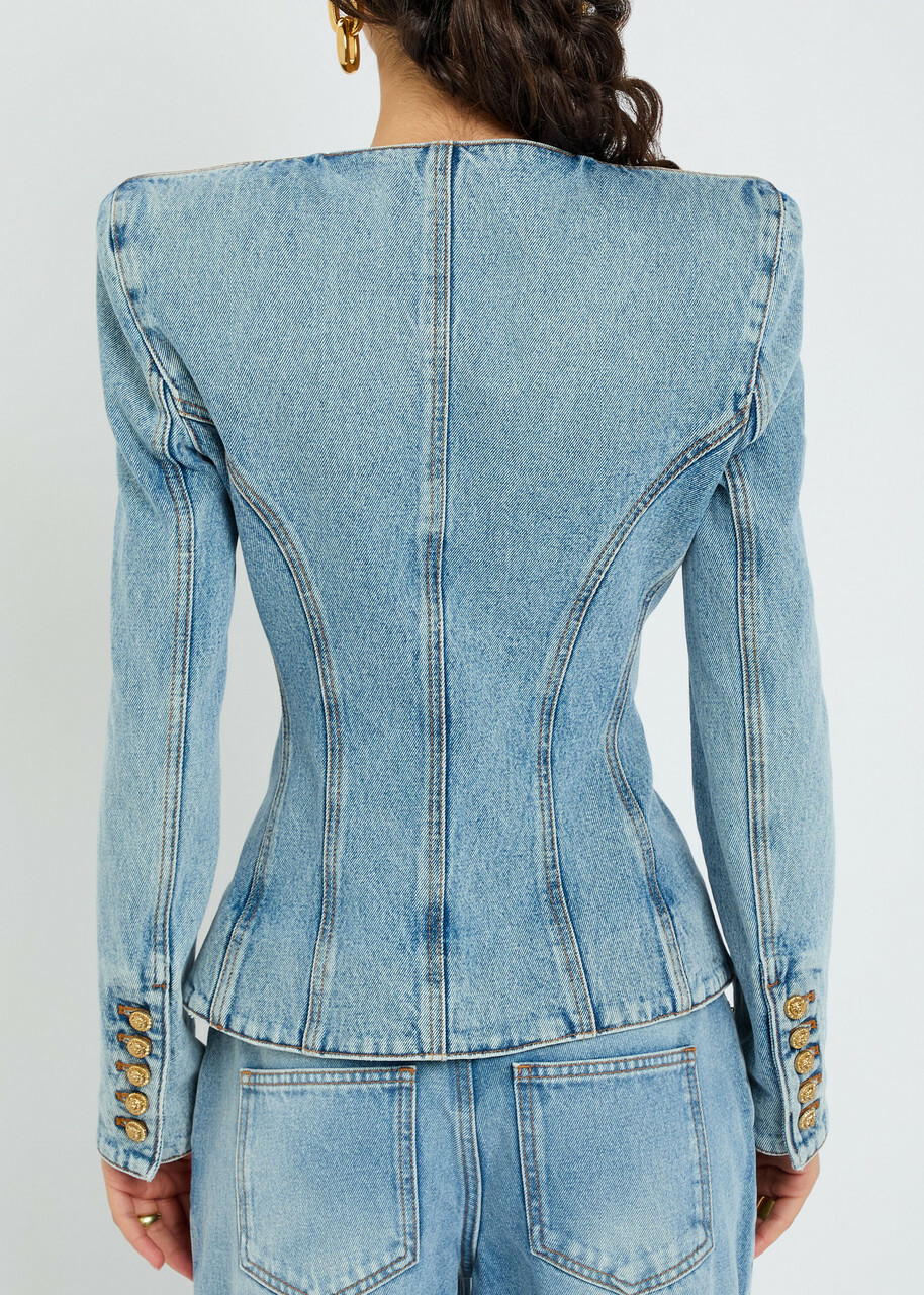 Balmain Panelled Denim Jacket