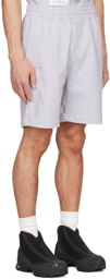 Helmut Lang Gray Cotton Shorts