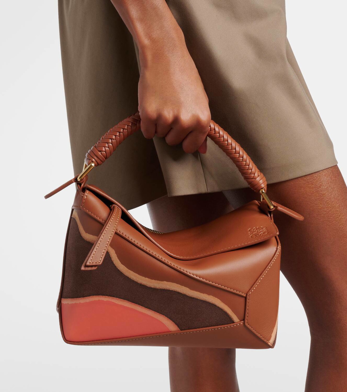 ハンドバッグ Loewe SMALL PUZZLE EDGE LANDSCAPE HANDBAG Loewe Puzzle Edge Landscape Small shoulder bag Loewe