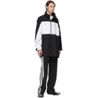 Balenciaga Black and White Zip-Up Jacket