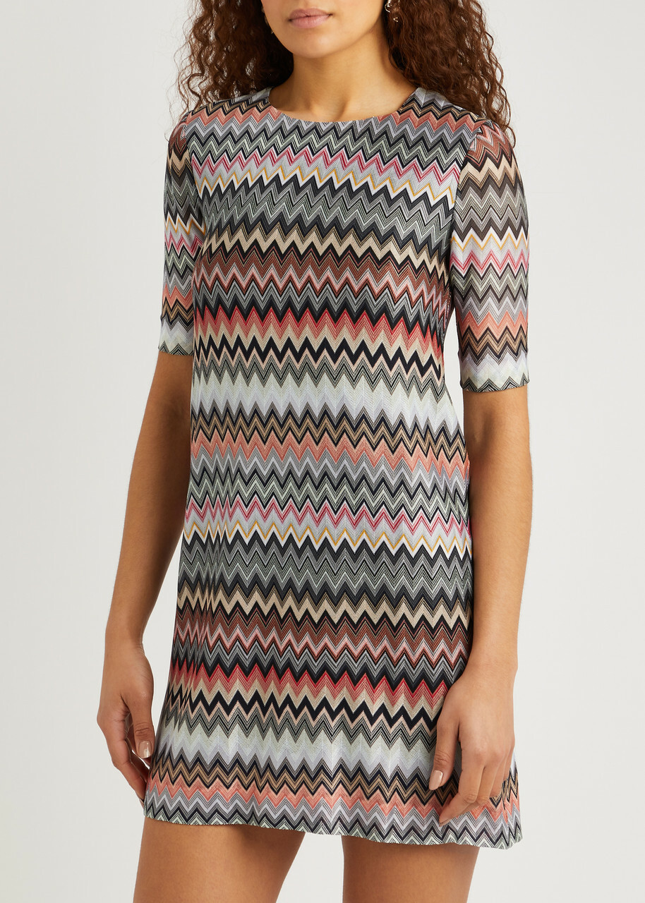 ワンピース MISSONI Zigzag knit dress Missoni - Zig-zag knit cotton-blend midi dress Missoni