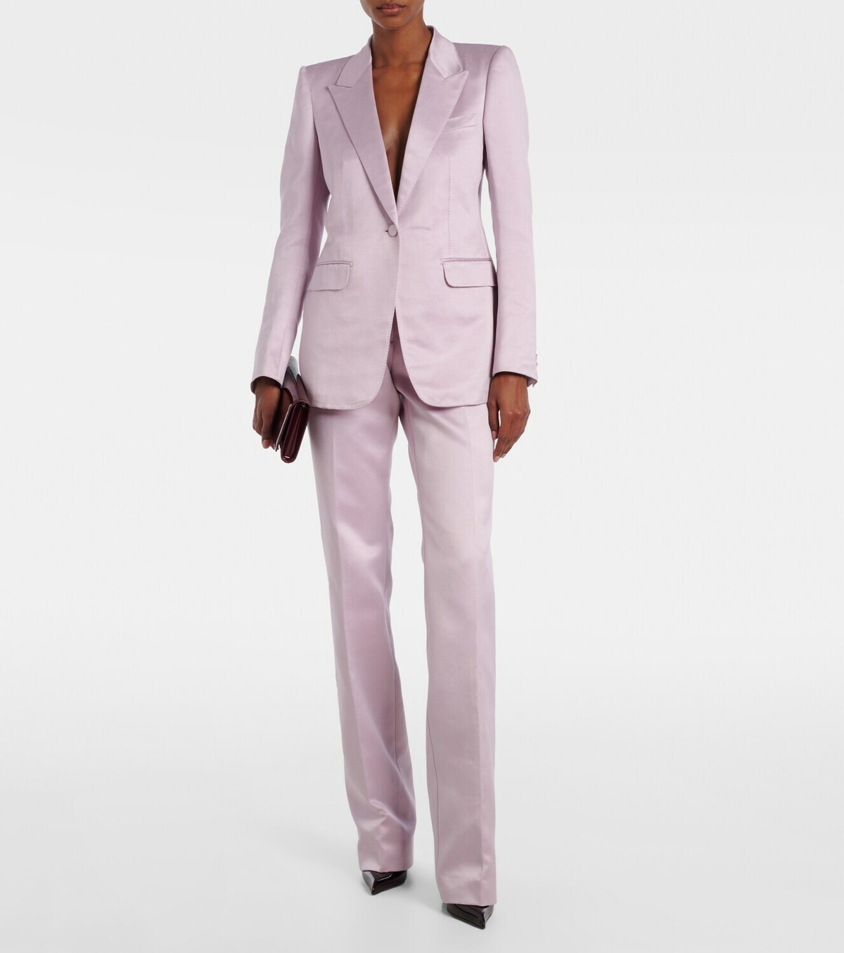Tom Ford Cotton and silk duchesse straight pants