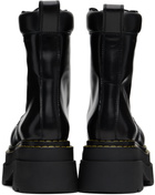 Alexander Wang Black Atlas Lace-Up Platform Boots