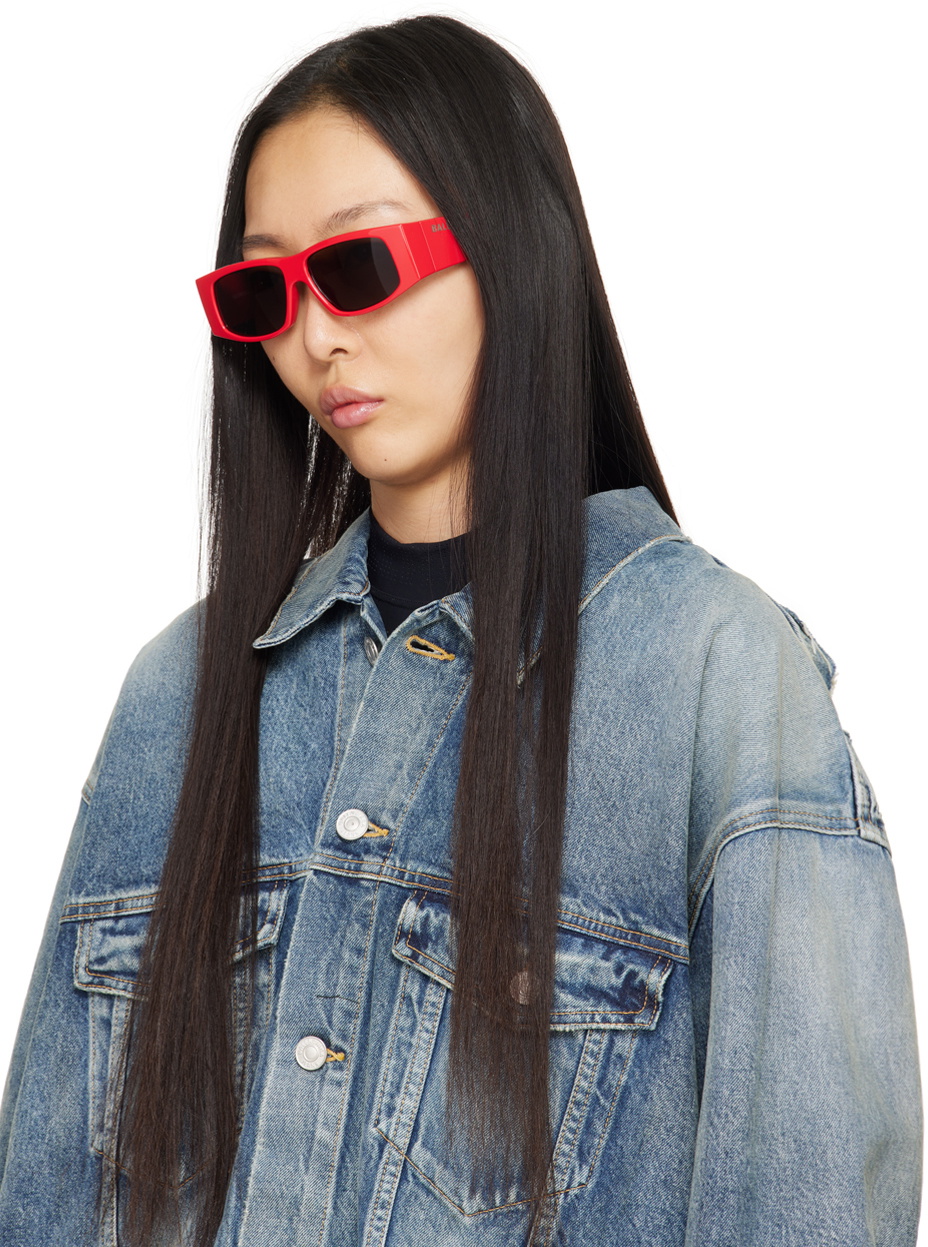 Balenciaga Red LED Frame Sunglasses Balenciaga