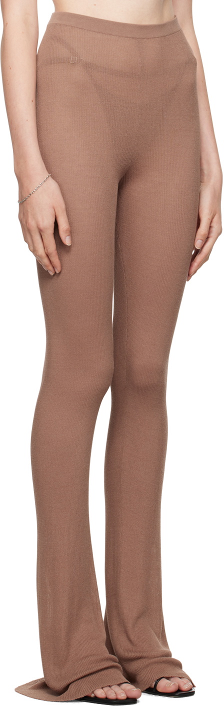 Nensi Dojaka Tan Calvin Klein Edition Sheer Knit Lounge Pants