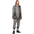 Boris Bidjan Saberi Grey Faded Zip Hoodie