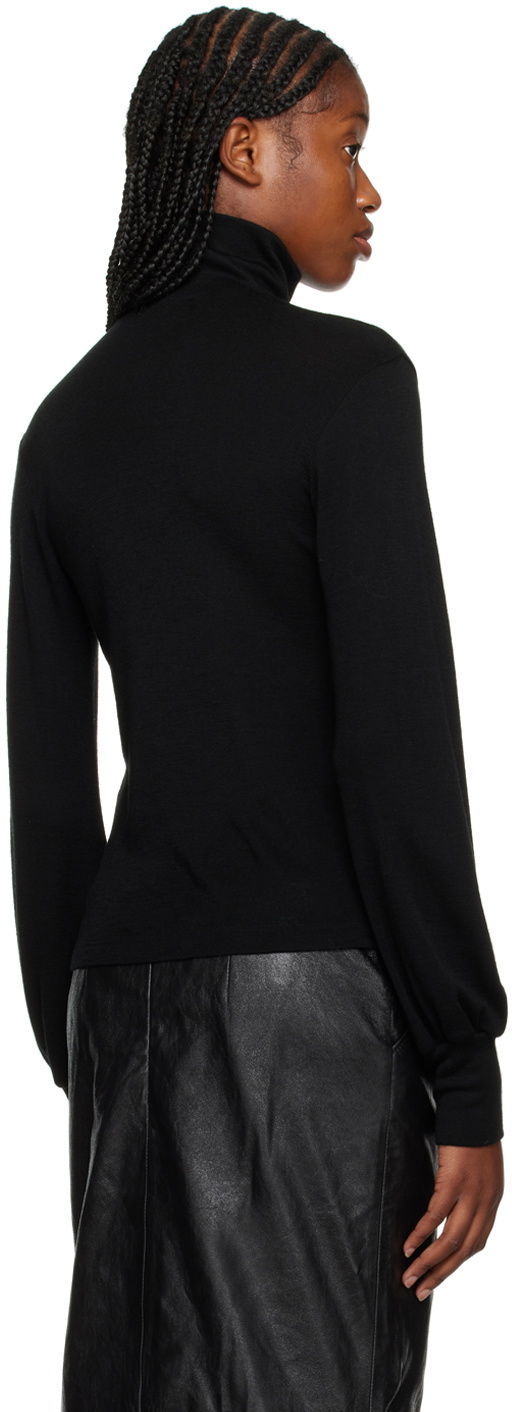 Maiden Name Black Su Turtleneck