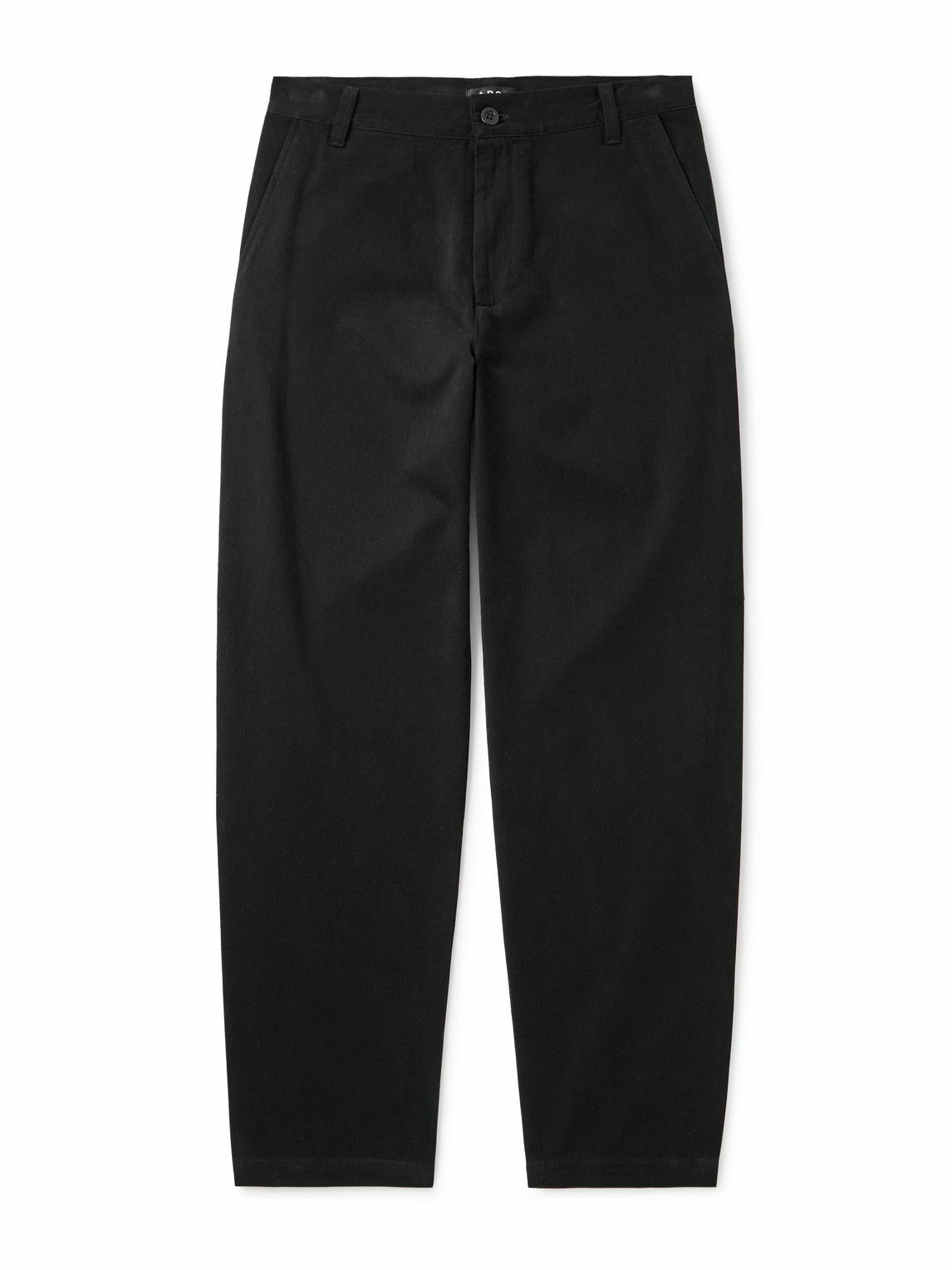 A.P.C. - Lawrence Straight-Leg Cotton-Twill Chinos - Black