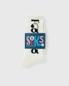 By Parra TOKYO LOGO CREW SOCKS White Men