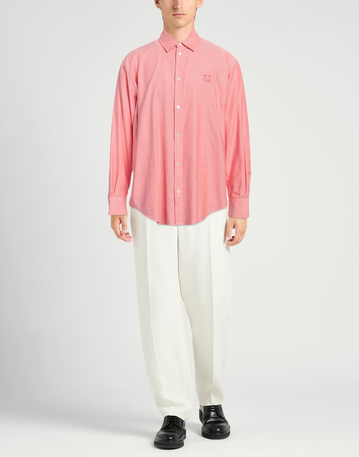Maison Kitsuné Mens Shirt in Salmon pink