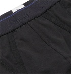 Schiesser - Lorenz Stretch Cotton and Modal-Blend Boxer Briefs - Black