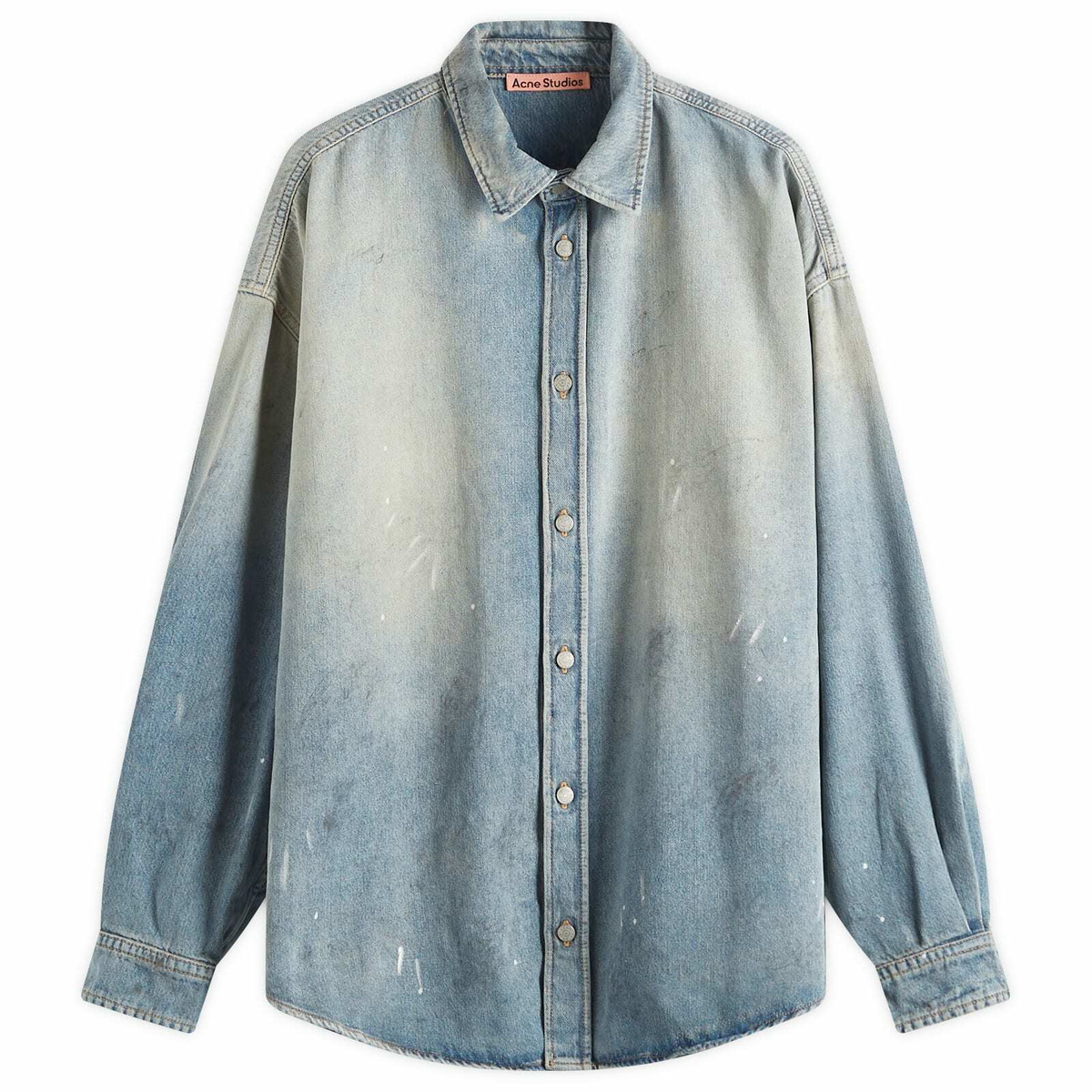 Acne Studios Men's Setar U Trafalgar Denim Shirt in Light Blue