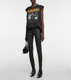 Junya Watanabe - Faux-leather cropped leggings