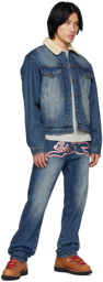 ICECREAM Indigo Paneled Denim Jacket