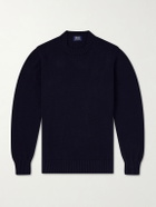 William Lockie - Knitted Cotton Sweater - Blue