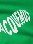 Jacquemus - Logo-Print Organic Cotton-Jersey Hoodie - Green