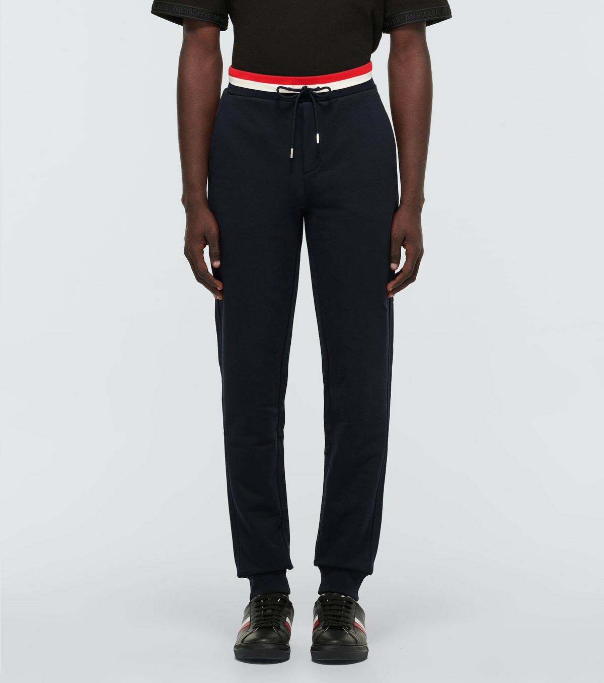 Moncler - Tapered cotton sweatpants Moncler