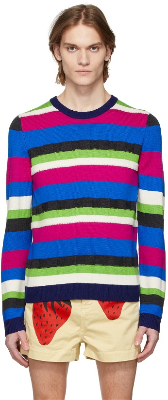 Photo: JW Anderson Multicolor Merino Wool Striped Sweater