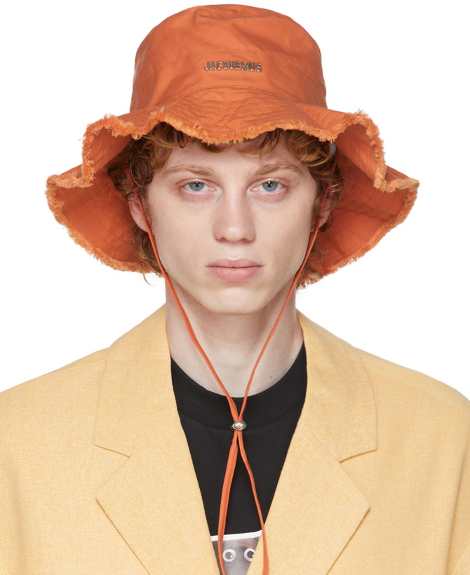Photo: Jacquemus Orange 'Le Bob Artichaut' Bucket Hat