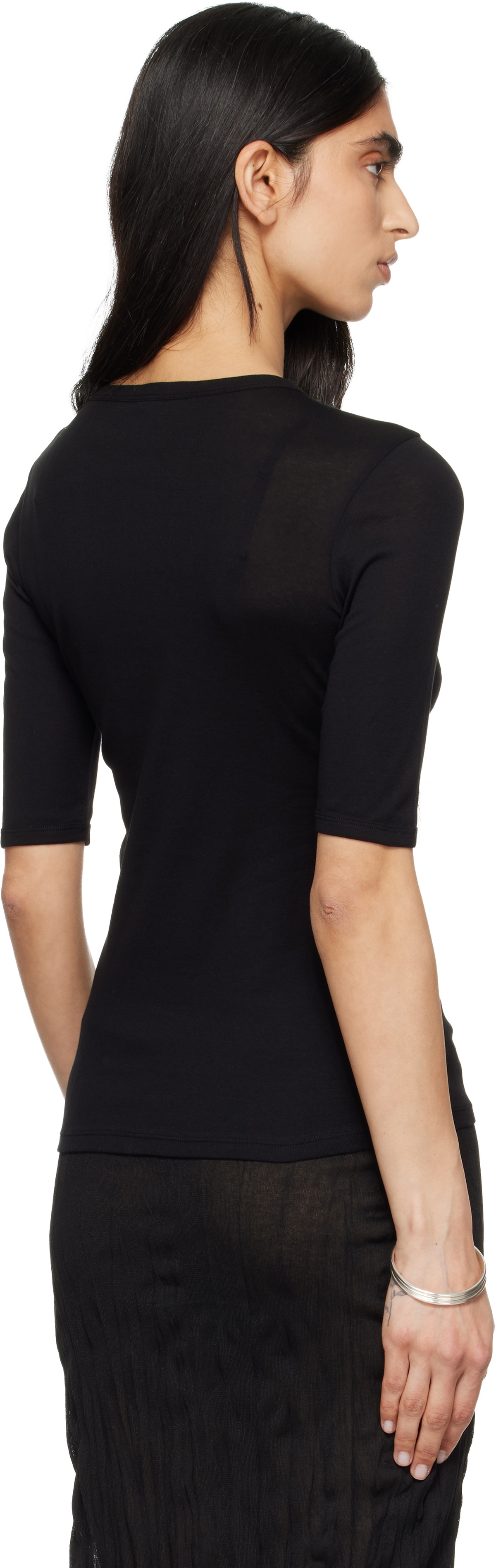 FLORE FLORE Black Anna T-shirt