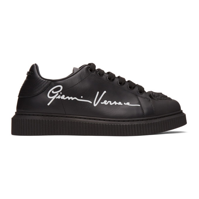 Photo: Versace Black Signature Nyx Sneakers