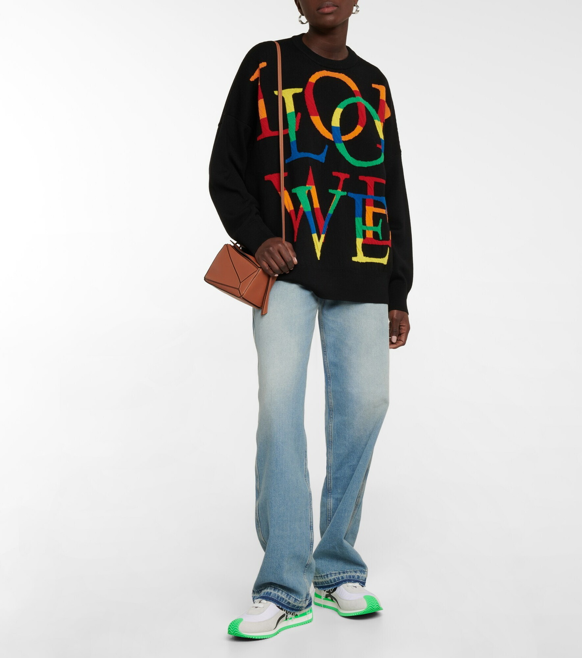 ボトムスその他 Loewe White jeans with floral digital print Loewe White jeans with floral digital print | TheDoubleF