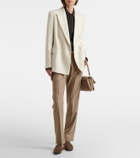 Eleventy Wool, silk and linen-blend blazer