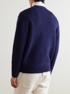 Beams Plus - Intarsia Wool Sweater - Blue