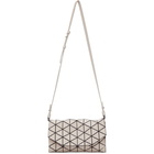 Bao Bao Issey Miyake Beige Matte Tonneau Pouch