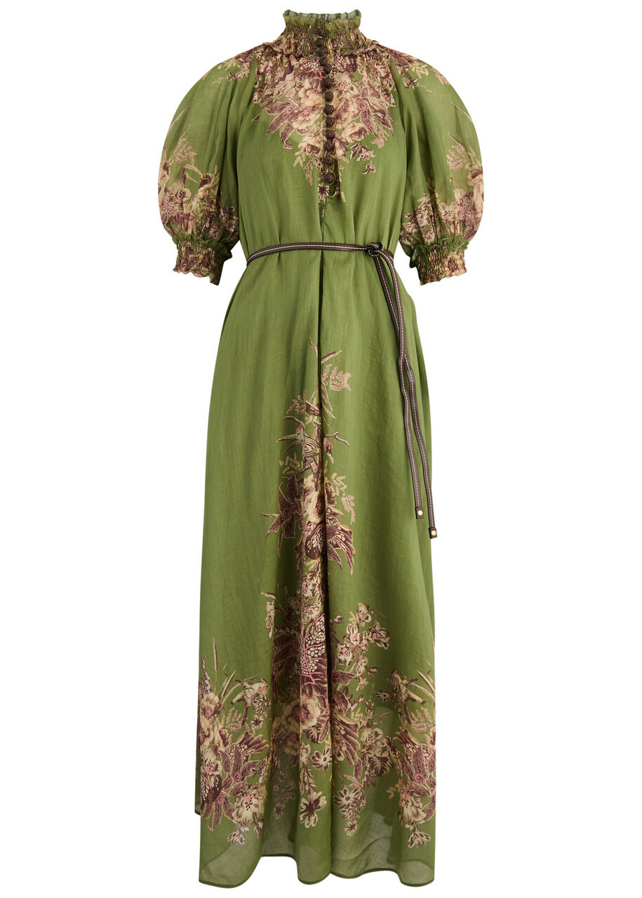 Zimmermann Ottie Floral-print Ramie Maxi Dress Multi Floral Zimmermann