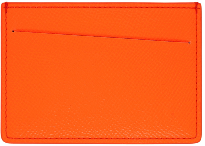 Photo: Maison Margiela Orange Leather Card Holder