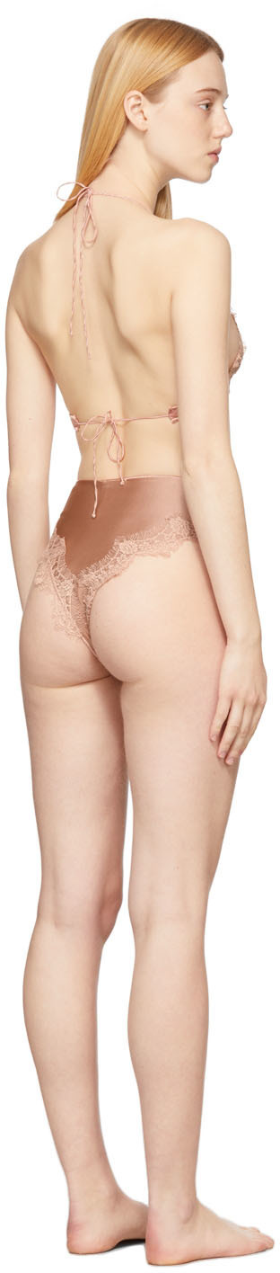 Oséree Pink High Waisted Travaillé Bikini