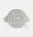 Shay Jewelry Pavé 18kt white gold ring with diamonds
