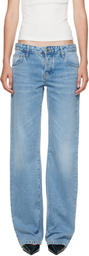 St. Agni Blue Outland Denim Edition 90s Low Rise Jeans