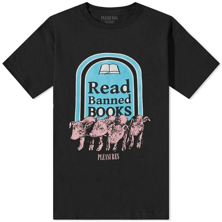 Photo: Pleasures Men's Banned Books T-Shirt in Black