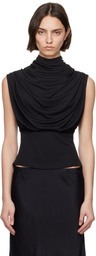 Kallmeyer Black Jocelyn Draped Top