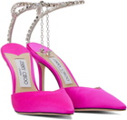 Jimmy Choo Pink Saeda 100 Heels