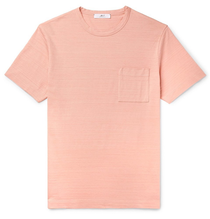 Photo: Mr P. - Slub Cotton-Jersey T-Shirt - Pink