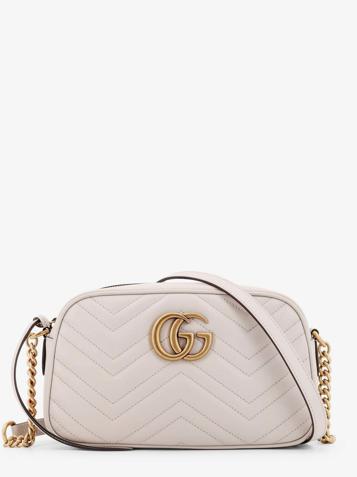 【送料&関税込】Gucci Beige And White Leather Shoulder Bag Gucci - Soho Off White Leather Shoulder Bag | Mitchell Stores