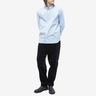 Maison Kitsuné Men's Fox Head Embroidery Classic Shirt in Light Blue