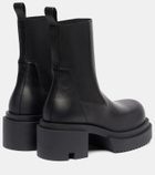 Rick Owens Beatle leather platform Chelsea boots