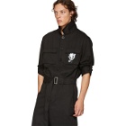 D by D Black Allover Overalls