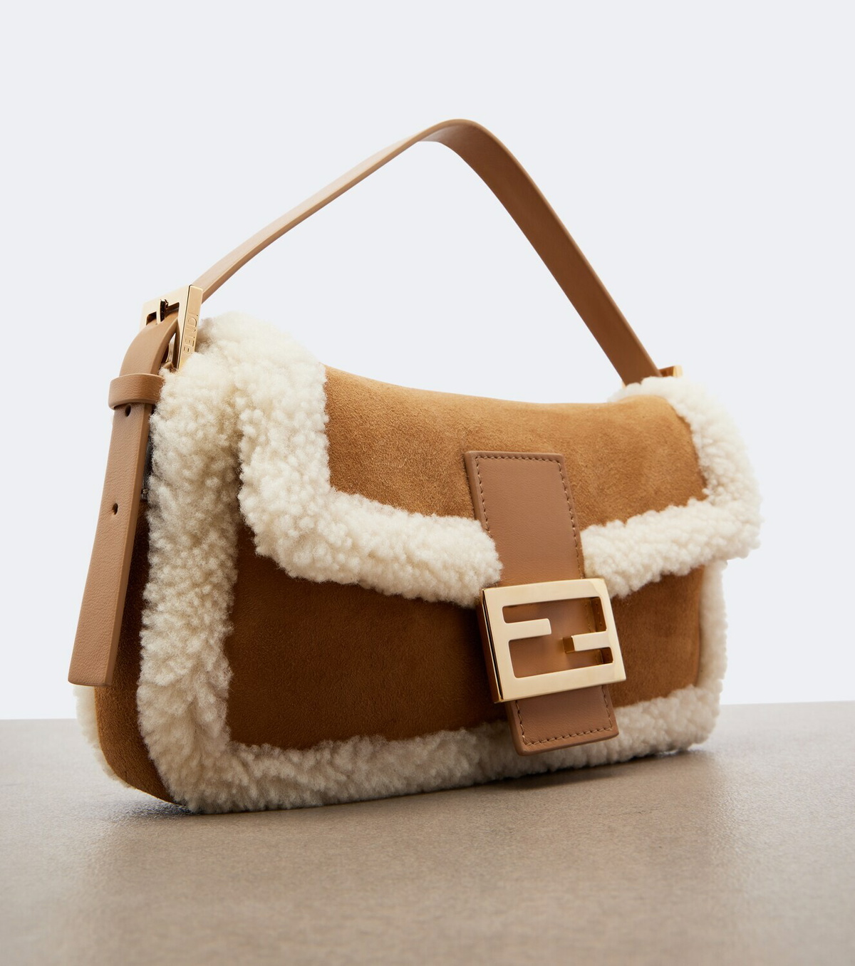 Fendi Baguette® 26424 Small suede shoulder bag