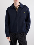 LOEWE - Logo-Embroidered Cotton-Twill Jacket - Blue