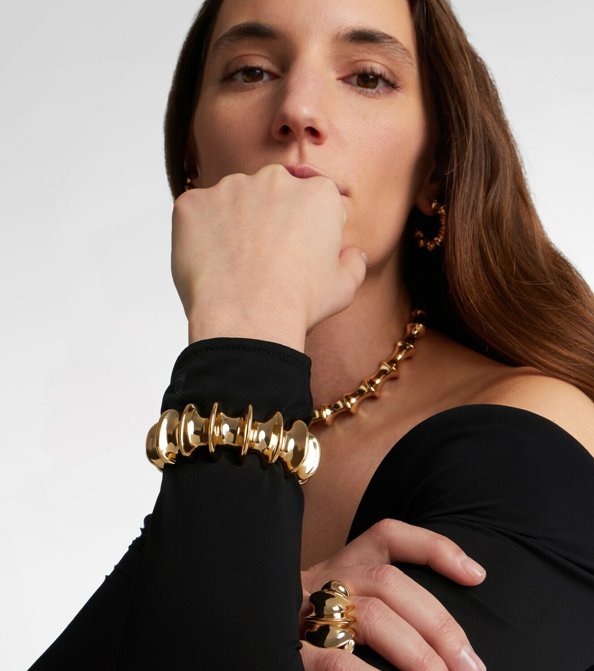 Jennifer Fisher Murphy gold-plated cuff bracelet